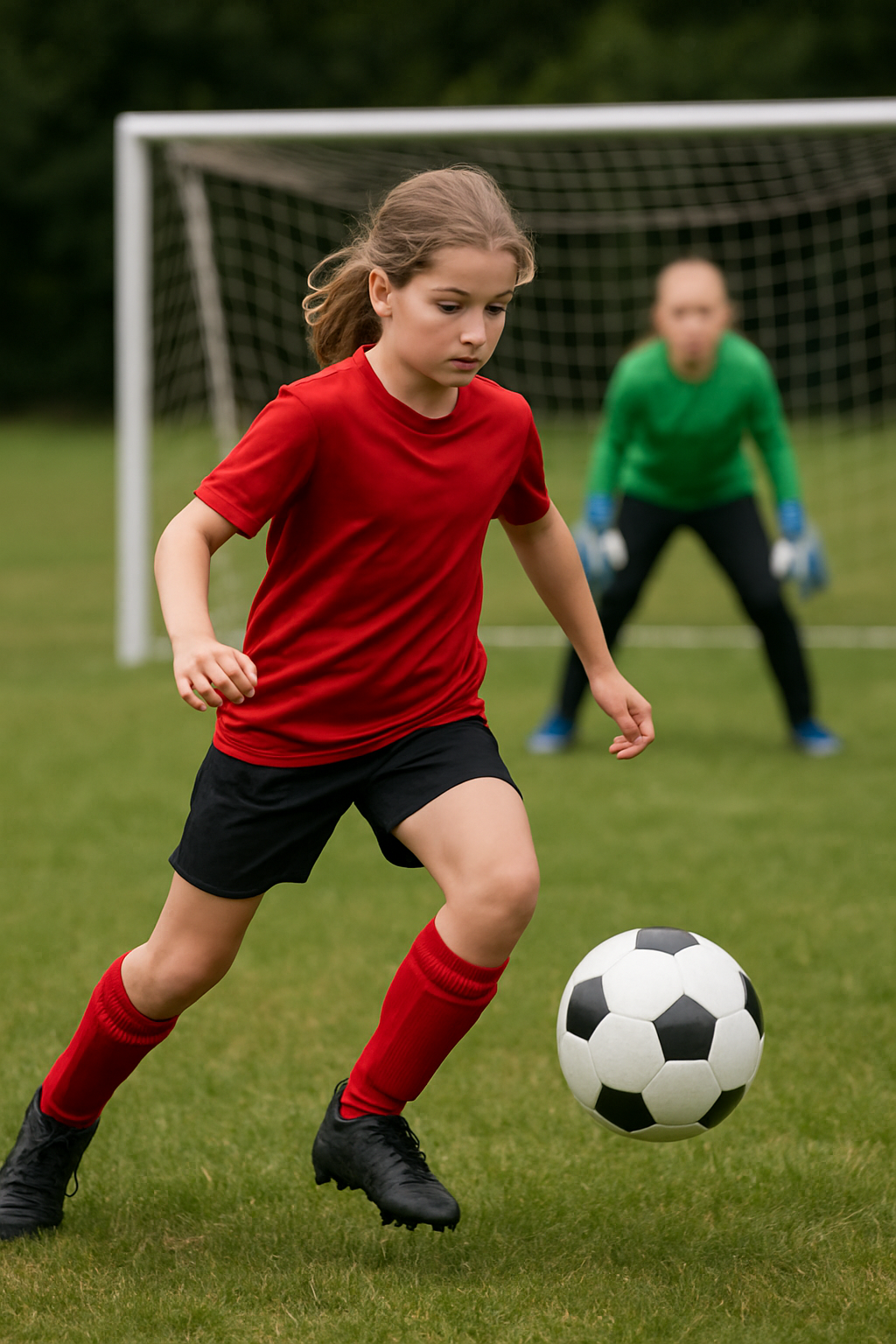 Den Ball in der Torzone verarbeiten