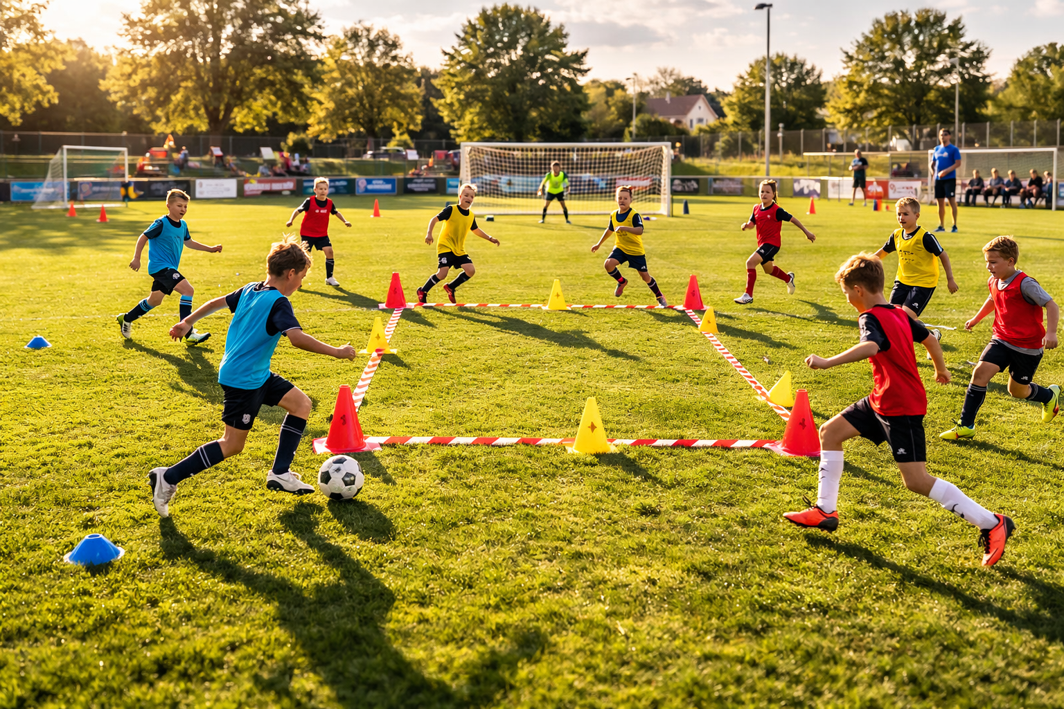 Struktur im Mittelfeld mit No-Play-Zone und Safe-Zone üben
